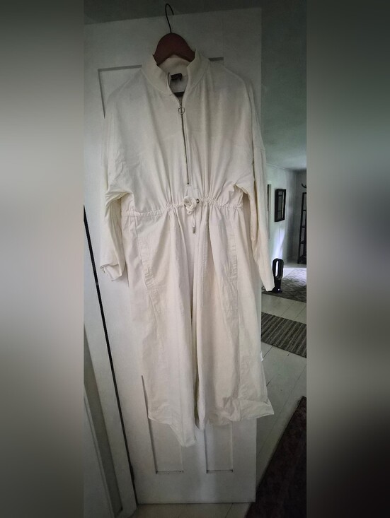ME+EM Dresses & Skirts - ME+EM Ivory Utility Midi Dress Drawstring Waist Zip Front UK 16